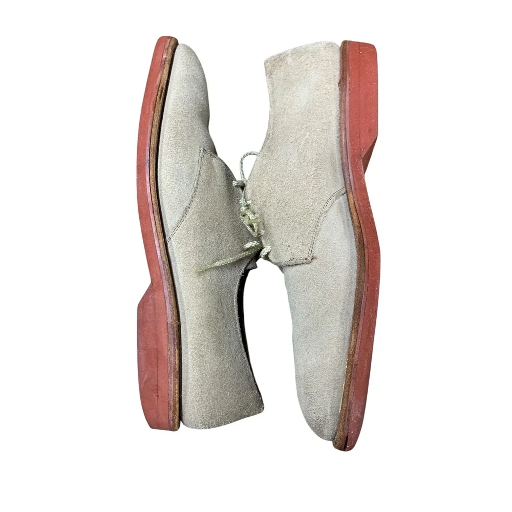 ALLEN EDMONDS MENS TAN BEIGE BOONE OXFORD SUEDE1 Size 10 RR‎